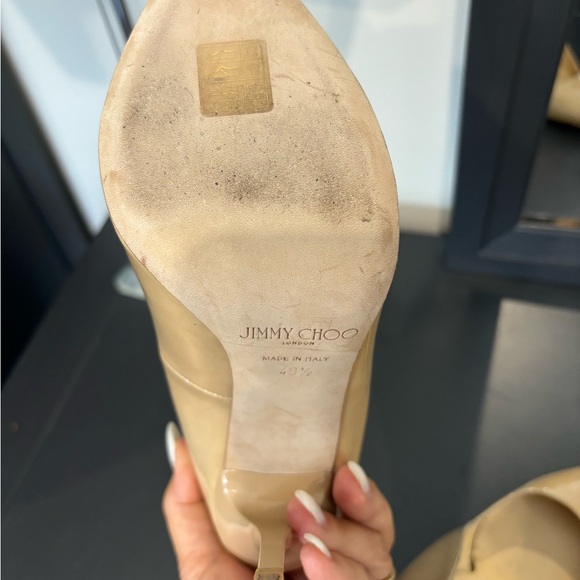 Jimmy Choo - Nude Anouk Patent heels  - 40.5 NEW - Picture 5 of 7